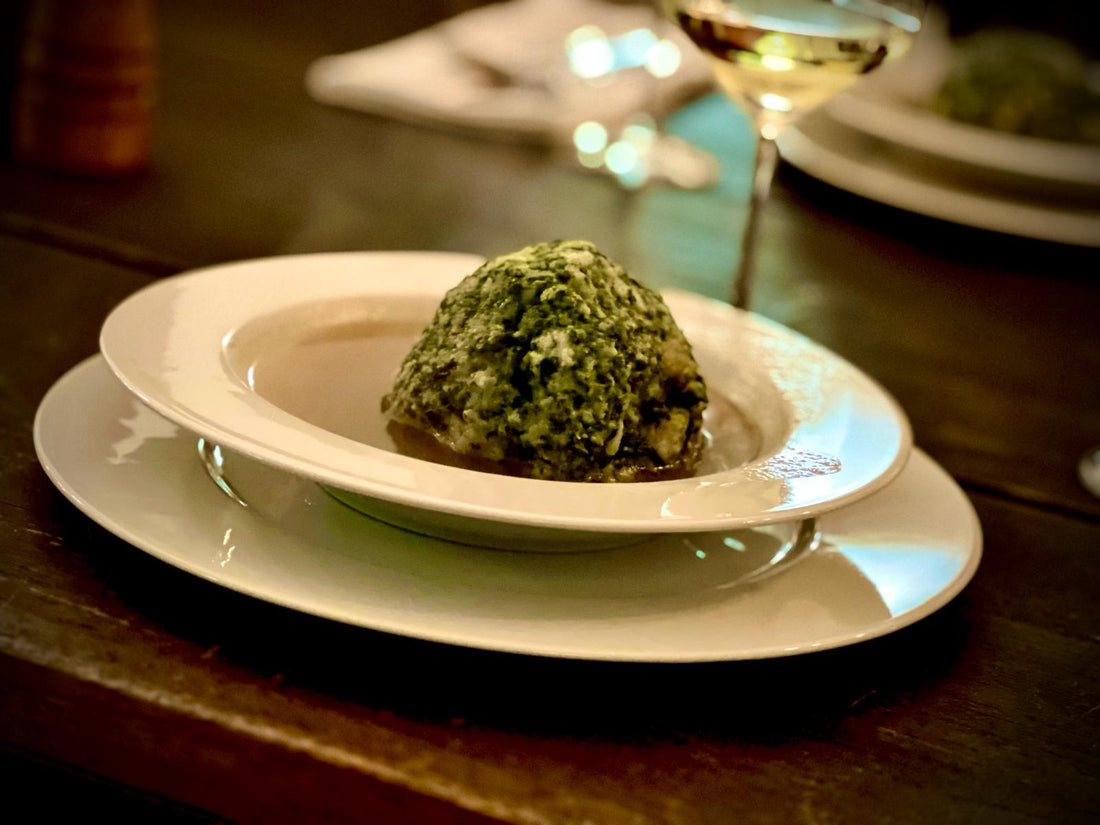 Spinatknödel wie im Südtiroler Buschenschank