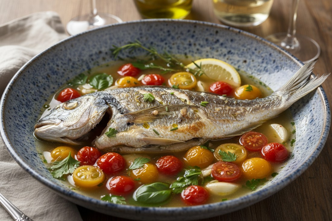 Dorade all'acqua pazza - "im verrückten Wasser"