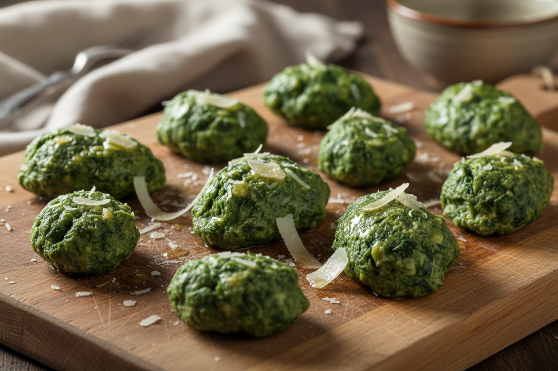 Malfatti - "schlecht gemachte" italienische Spinat-Ricottanocken mit Parmesan