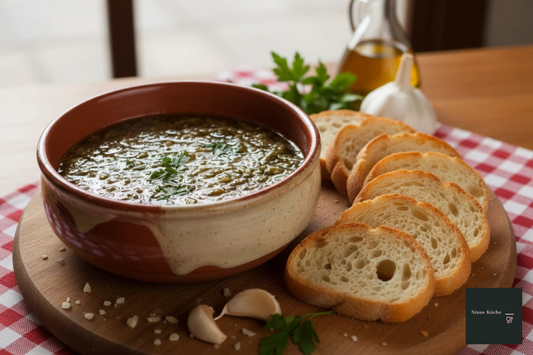 Bagna cauda - piemontesische warme Sauce zum Dippen