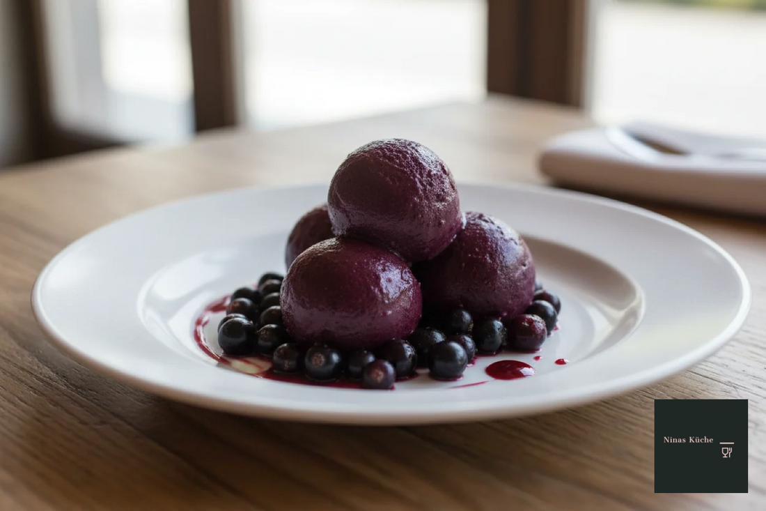 Cassis-Sorbet wie in Frankreich...