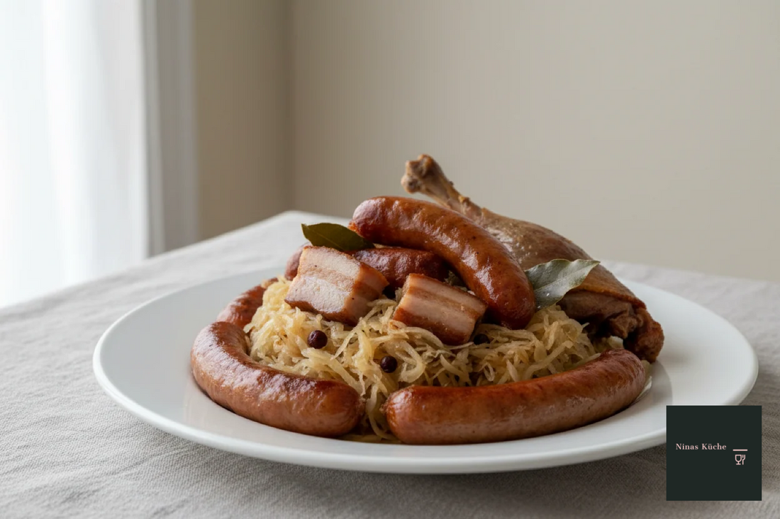 Choucroute garnie - Sauerkraut auf elsässische Art