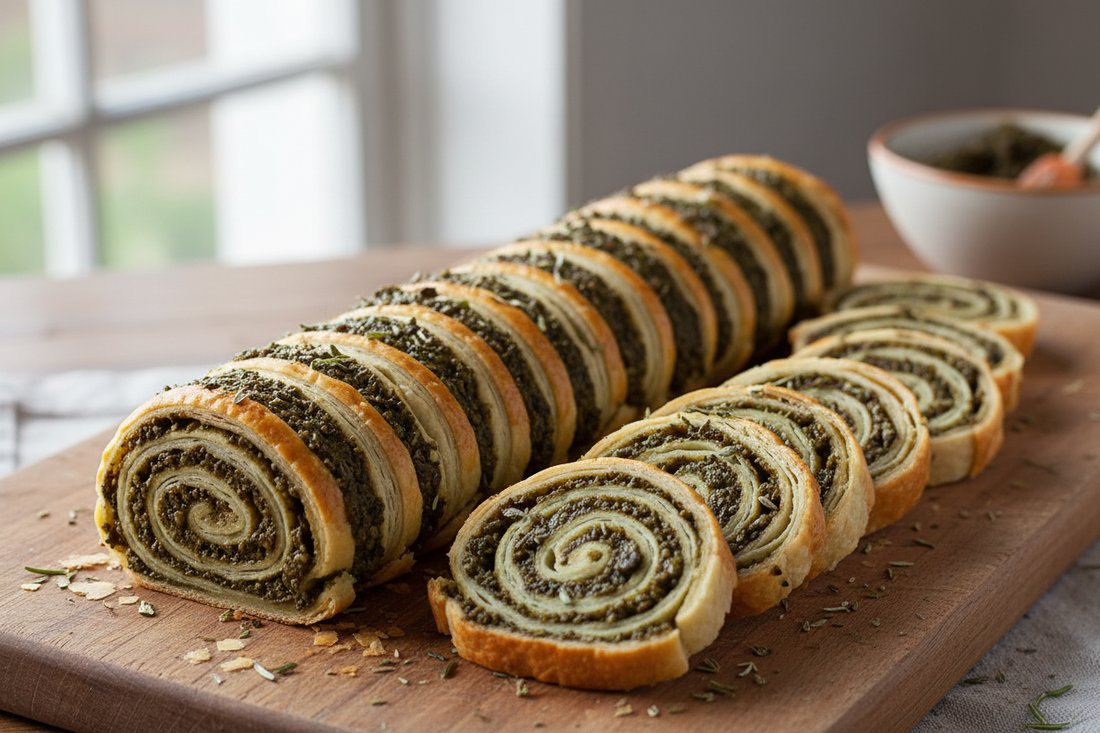 Palmiers mit Oliventapenade - der perfekte Snack zum Wein!