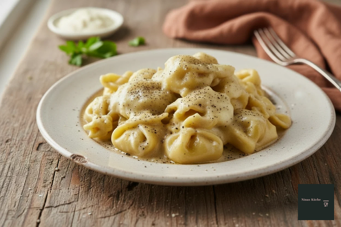 Fagottini mit Birne, Ricotta und Gorgonzola
