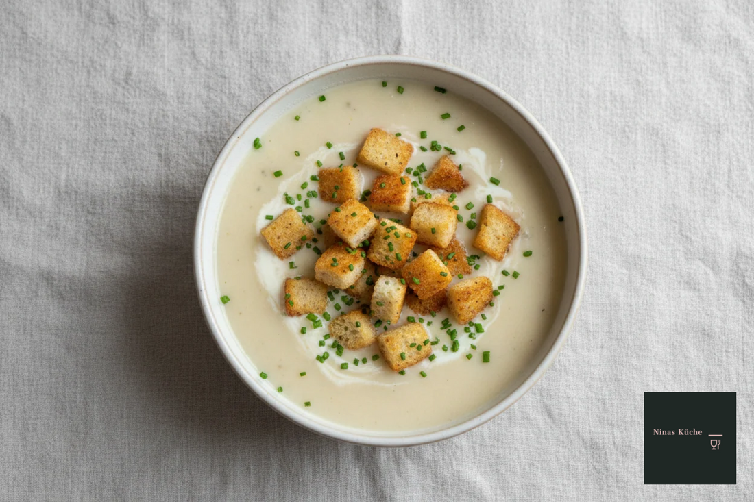 Federweißer-Suppe mit Croûtons - spätsommerlich frisch