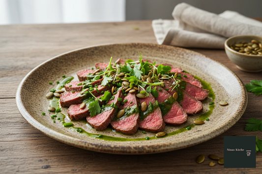 Saures Rindfleisch - sommerleichte, frische Vorspeise