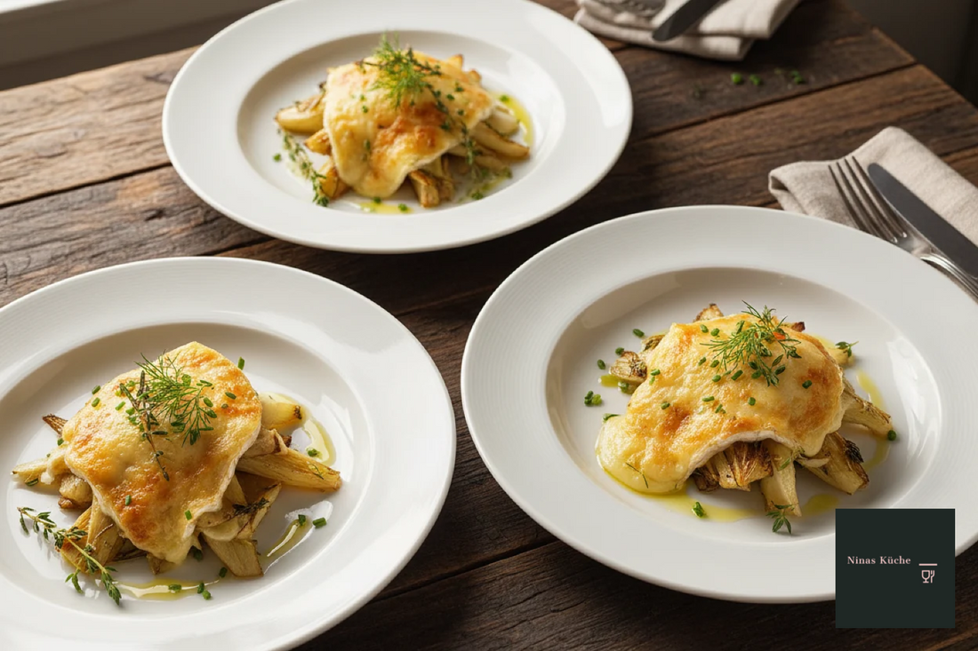 Gratinierter Fenchel mit Ziegenkäse - wärmend und aromatisch