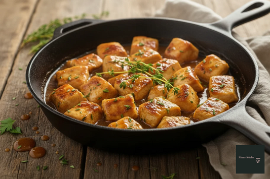 Hühnerbrustfilet in Sherry - Tapas für den Sommer auf dem Teller