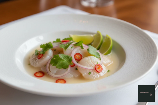 Jakobsmuschel-Ceviche mit Limette und Koriander