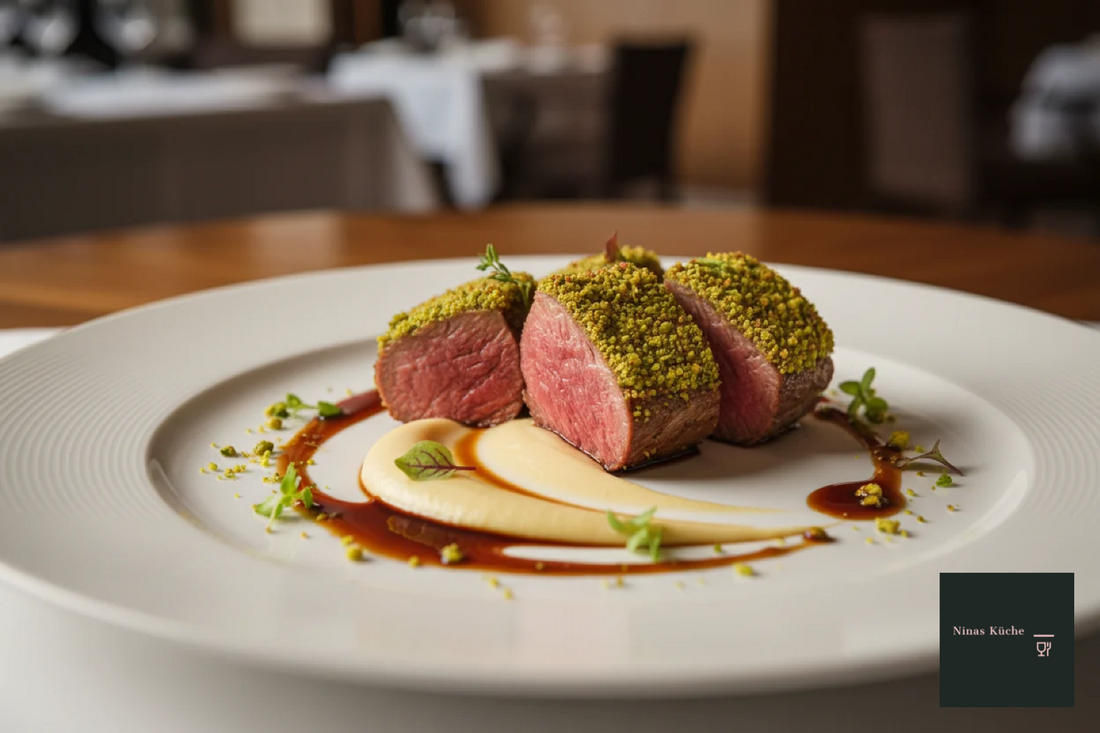 Lammfilets mit Pistazienhaube und Pastinakenpüree