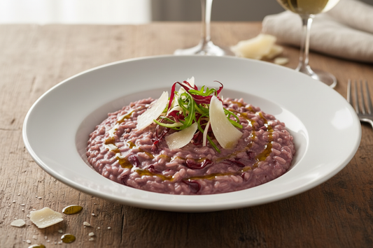 Risotto mit Rotwein und Radicchio