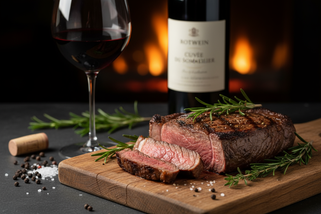 Rotwein zu Steak: Warum die Kombination mehr als nur Tradition ist