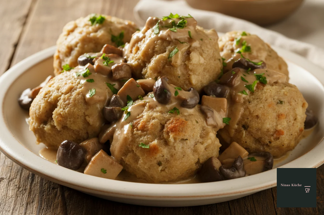 Semmelknödel in Pilzrahm - Wohlfühlessen pur